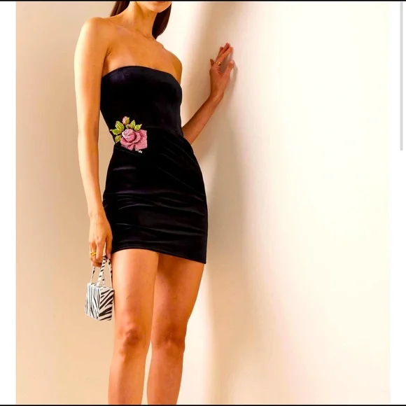 new arrivals | Dresses | New Arrivals Ines Black Velvet Mini Dress |  Poshmark